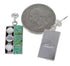 Turquoise Inlay Silver Post Dangle Earrings PX32876